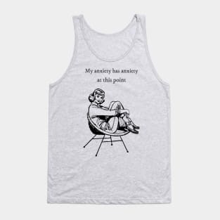 My Anxiety has Anxiety | Funny Retro Tank Top